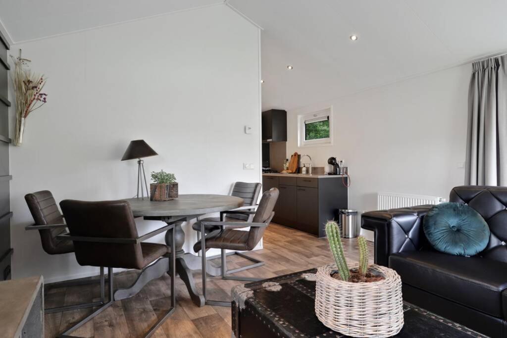 Luxe Chalet In Oosterwolde In Friesland, Op Rustig Park Met Uitzicht Op Meer En Strandje Exterior photo